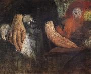 Edgar Degas Study of Hand France oil painting artist